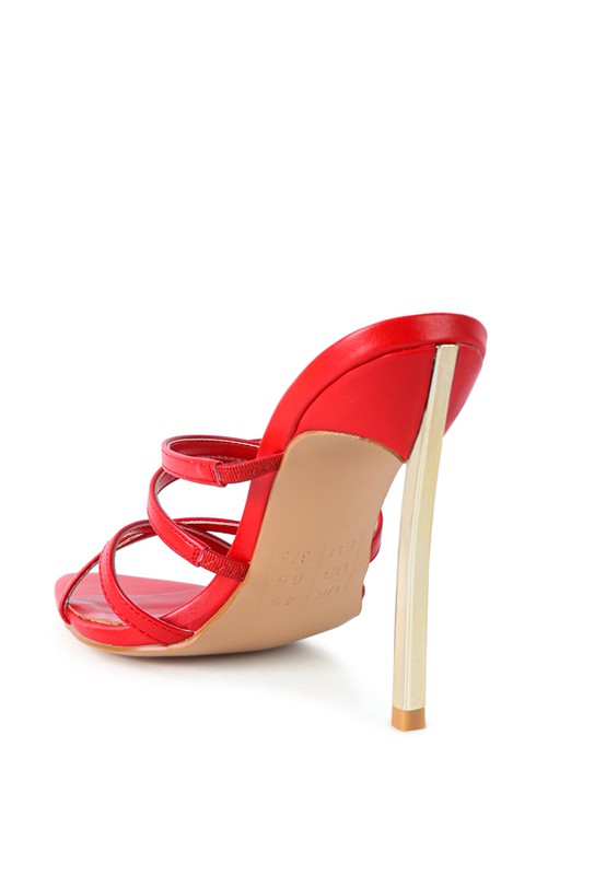 Nightclub high heeled neon animal sandals