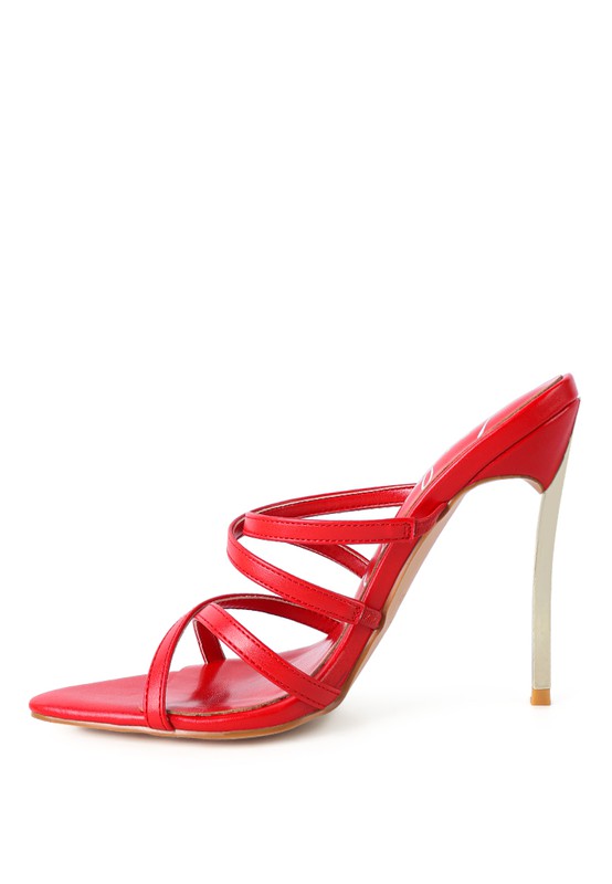Nightclub high heeled neon animal sandals