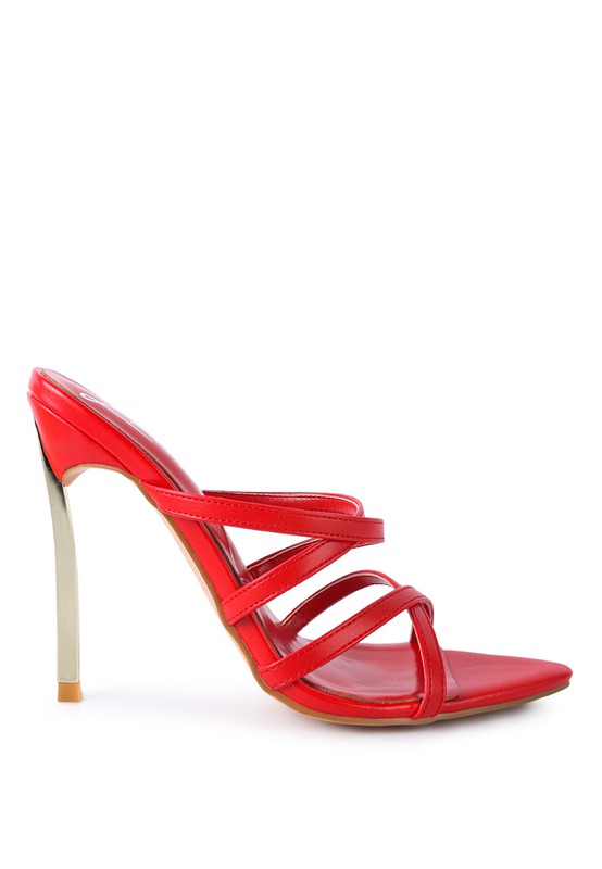 Nightclub high heeled neon animal sandals