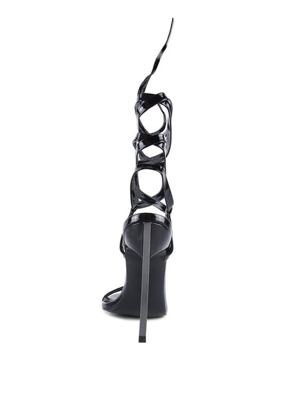 Smacker stiletto lace up sandal