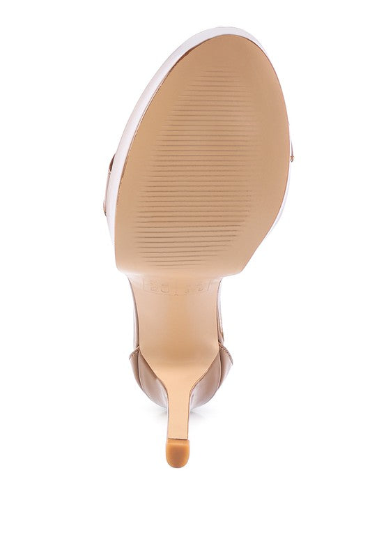 My mains high platform stiletto sandals