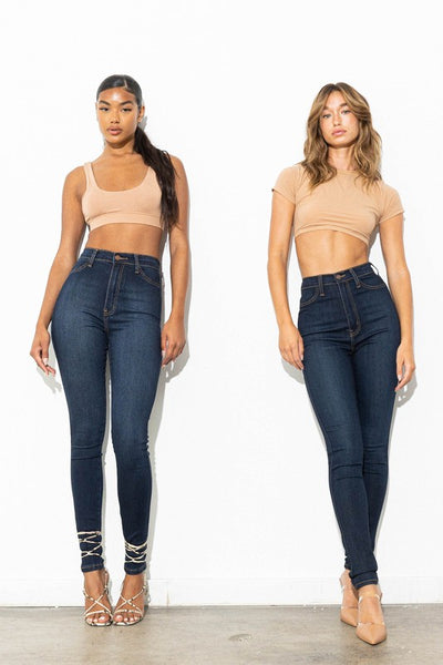 High waisted classic skinny