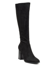 Zilly knee high faux suede boots