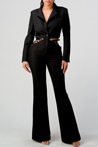 ATHINA BUSINESS CASUAL BLAZER AND PANTS SET