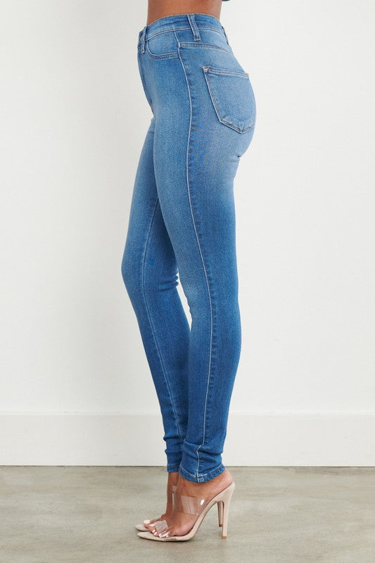 Dark skinny jeans