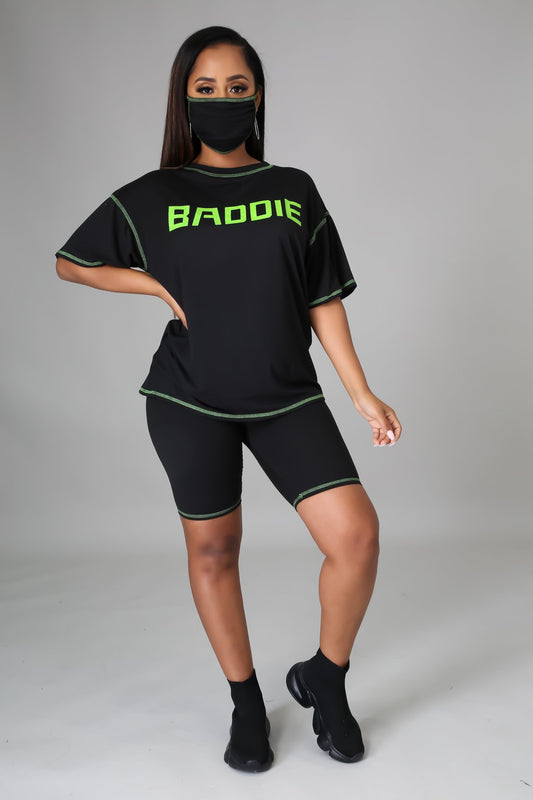 She A Baddie Short Set