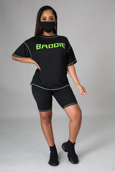 She A Baddie Short Set