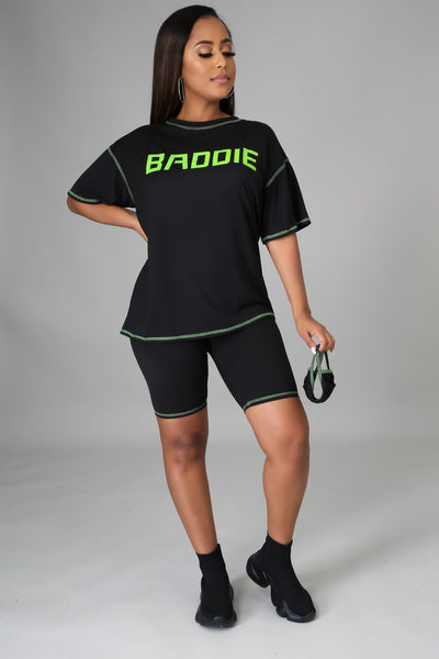 She A Baddie Short Set