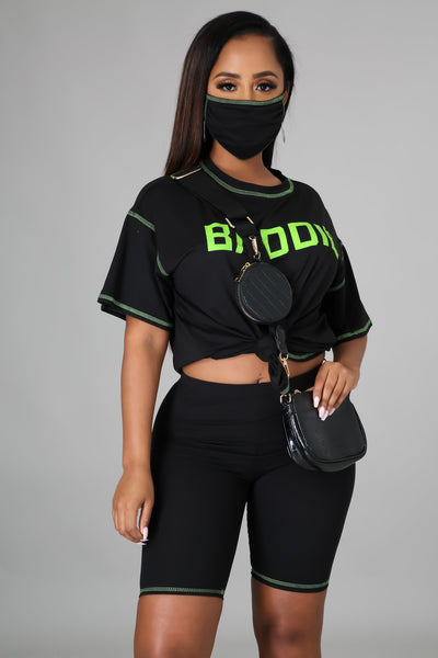 She A Baddie Short Set