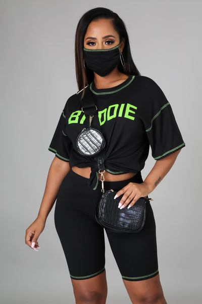 She A Baddie Short Set