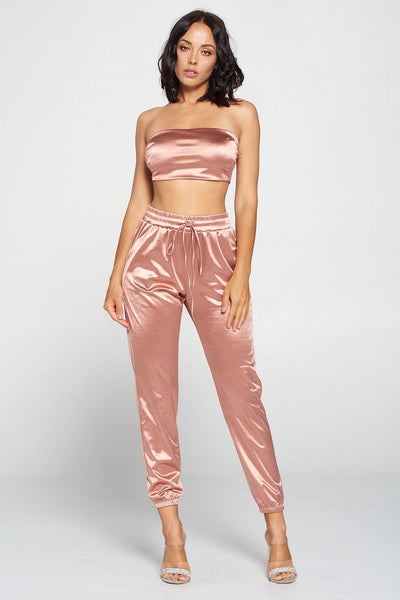 tube top pant set