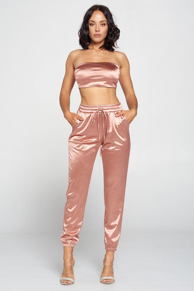 tube top pant set